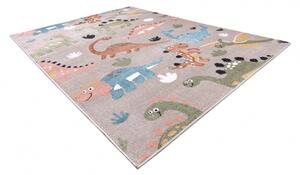 Makro Abra Dětský kusový koberec FUN Dinosauři béžový Rozměr: 120x170 cm