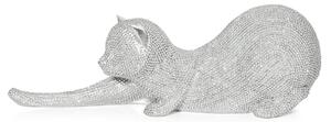 DEKORAČNÍ FIGURKA ELDO 26X9X9 CM STŘÍBRNÁ