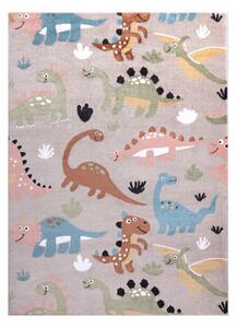 Makro Abra Dětský kusový koberec FUN Dinosauři béžový Rozměr: 120x170 cm