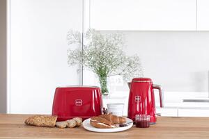 Novis Toaster T2 (červený) + mřížka na rozpékání ZDARMA