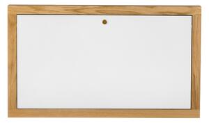 Bílý vyklápěcí stůl Woodman Brenta s dubovým rámem 74 x 44 cm