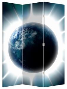 Paraván - Ozářená planeta (126x170 cm)
