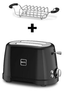 Novis Toaster T2 (černý) + mřížka na rozpékání ZDARMA