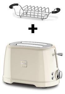 Novis Toaster T2 (krémový) + mřížka na rozpékání ZDARMA