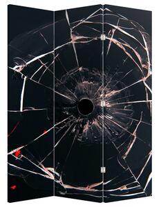 Paraván - Abstrakce rozbité sklo (126x170 cm)
