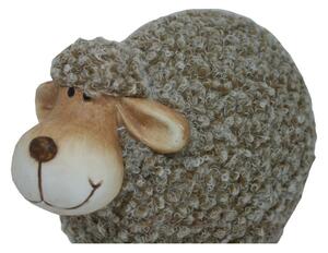 Dekorace keramická ovečka hnědá 4000319
