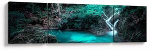 Obraz - Tyrkysové jezero (170x50 cm)