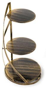 Kovový servírovací tác Nowell Gold, 38x60 cm