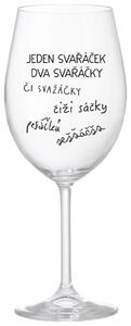 SVAŘÁČEK - čirá sklenice na víno 350 ml
