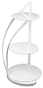 Kovový servírovací tác Nowell White, 38x60 cm