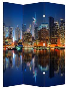 Paraván - Manhattan v noci (126x170 cm)