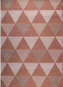 Kusový koberec Flat 21132 stříbrno-korálový - 120x170cm