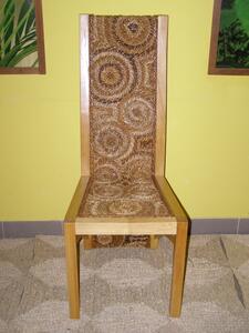 Jídelní židle LATVIA - borovice - banánový list
