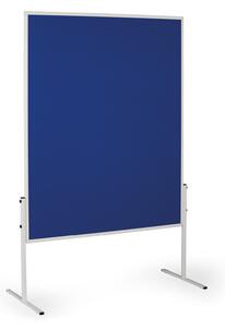 Informační a moderační tabule, 1200 x 1500 mm, textilní, modrá, nesklopná