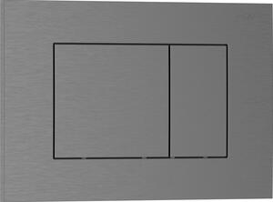 Mexen Tex 02 splachovací tlačítko, kartáčovaná gun gray - 6102-12