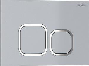 Mexen Tex 03 splachovací tlačítko, matný chrom - 6103-04