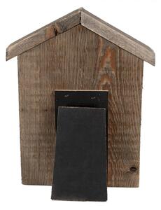 Dřevěný fotorámeček Mardi ve tvaru domku s klipem – 17x3x21 cm