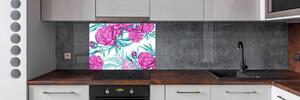 Panel do kuchyně Růžové pivoňky pl-pksh-100x70-f-86561203