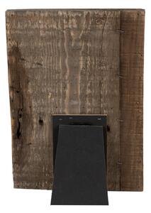 Dřevěný fotorámeček Davet s klipy na 2 fotografie – 20x3x30 cm