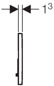 Geberit Sigma splachovací tlačítko pro WC || 115.770.DT.5