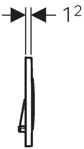 Geberit Sigma splachovací tlačítko pro WC ocel 115.889.SN.1