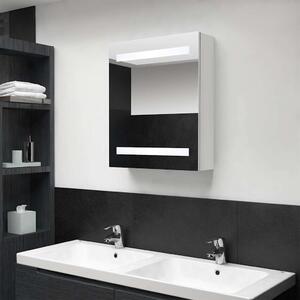 LED koupelnová skříňka se zrcadlem zářivě bílá 50 x 14 x 60 cm 326486
