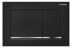 Geberit Omega20 splachovací tlačítko pro WC lesklý chrom-černá 115.080.KM.1