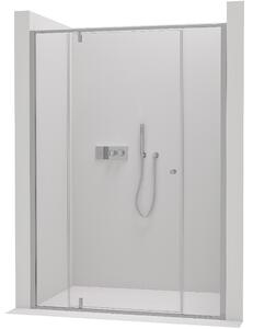 CERANO - Sprchové křídlové dveře Santini, třídílné L/P - chrom/transparentní - 100x195 cm