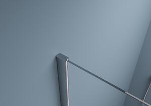 Cerano Ferri, křídlový sprchový kout 80(dveře) x 80(stěna) x 195 cm, 6mm čiré sklo, chromový profil, CER-CER-427438