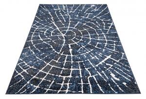 Makro Abra Kusový koberec BREEZE MU54A Moderní pařez stromu tmavě modrý Rozměr: 140x200 cm