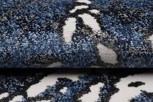 Makro Abra Kusový koberec BREEZE MU49A Moderní abstraktní tmavě modrý Rozměr: 80x150 cm