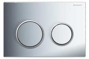 Geberit Omega20 splachovací tlačítko pro WC lesklý chrom-matný chrom 115.085.KH.1