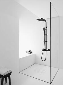 TUANA - Nástěnný posuvný sprchový set Theo - černá matná - 95-127 cm