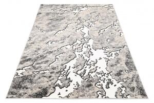 Makro Abra Kusový koberec BREEZE MU49A Moderní abstraktní světle šedý Rozměr: 80x150 cm