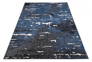 Makro Abra Kusový koberec BREEZE MU44A Moderní abstraktní tmavě modrý Rozměr: 80x150 cm