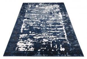 Makro Abra Kusový koberec BREEZE MU45B Abstraktní moderní tmavě modrý Rozměr: 200x300 cm