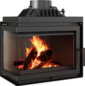 Litinová krbová vložka KRATKI SIMPLE levá 8 kW Ø 200