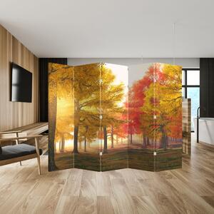 Paraván - Podzimní stromy (210x170 cm)