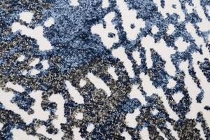 Makro Abra Kusový koberec BREEZE MU52A Moderní abstraktní tmavě modrý Rozměr: 80x150 cm