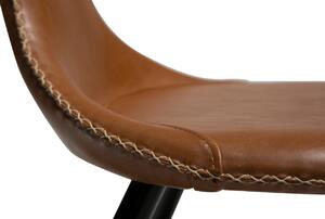 ​​​​​Dan-Form Hnědá koženková vintage jídelní židle DAN-FORM Flair