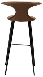 ​​​​​Dan-Form Hnědá koženková barová židle DAN-FORM Flair 75 cm