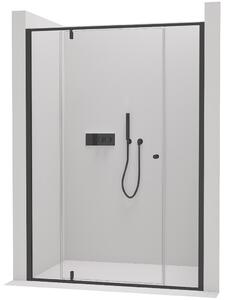 CERANO - Sprchové křídlové dveře Santini, třídílné L/P - černá/transparentní - 100x195 cm
