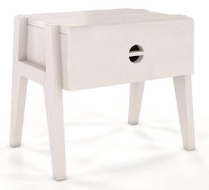 Drevko Noční stolek z masivu buku Radom - bílá