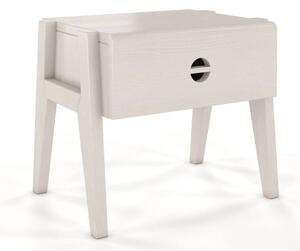 Drevko Noční stolek z masivu borovice Radom - bílá