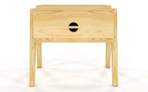 Drevko Noční stolek z masivu borovice Radom - bílá