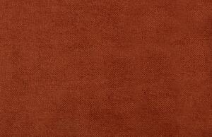 Hoorns Rezavě červená sametová třímístná pohovka Chanelle 282 cm