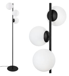 Stojací lampa Florence, 3x bílé skleněné stínítko, B
