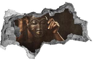 Díra 3D fototapeta na stěnu Africká maska nd-b-77701423