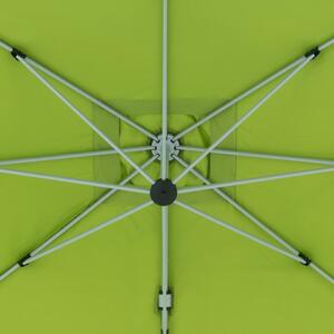 Doppler ACTIVE 350 x 260 cm – výkyvný zahradní slunečník s boční tyčí zelená (kód barvy 836)