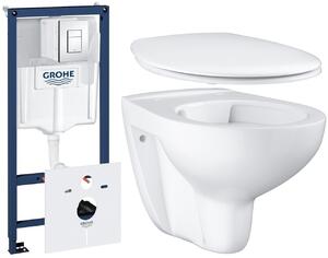 Sada podomítkový WC modul Grohe Rapid SL 38827000, záchodová mísa Grohe Bau Ceramic 39427000, 39492000